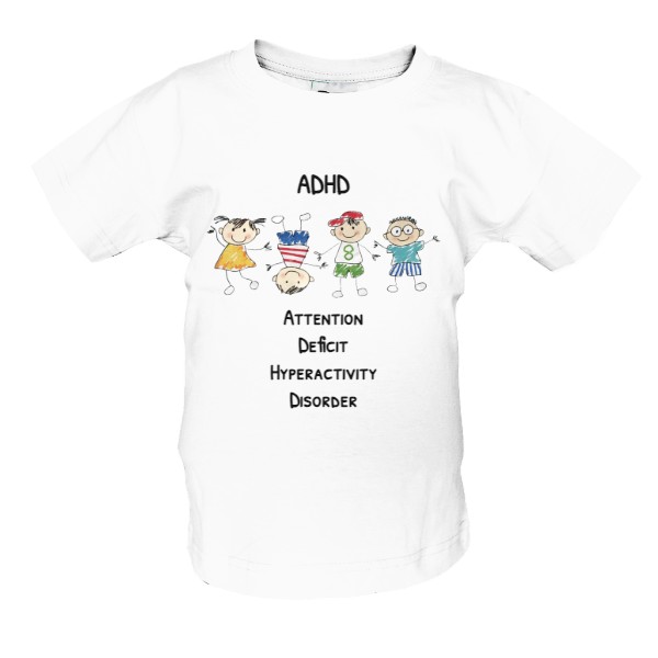 Tričko s potiskem ADHD - DĚTI