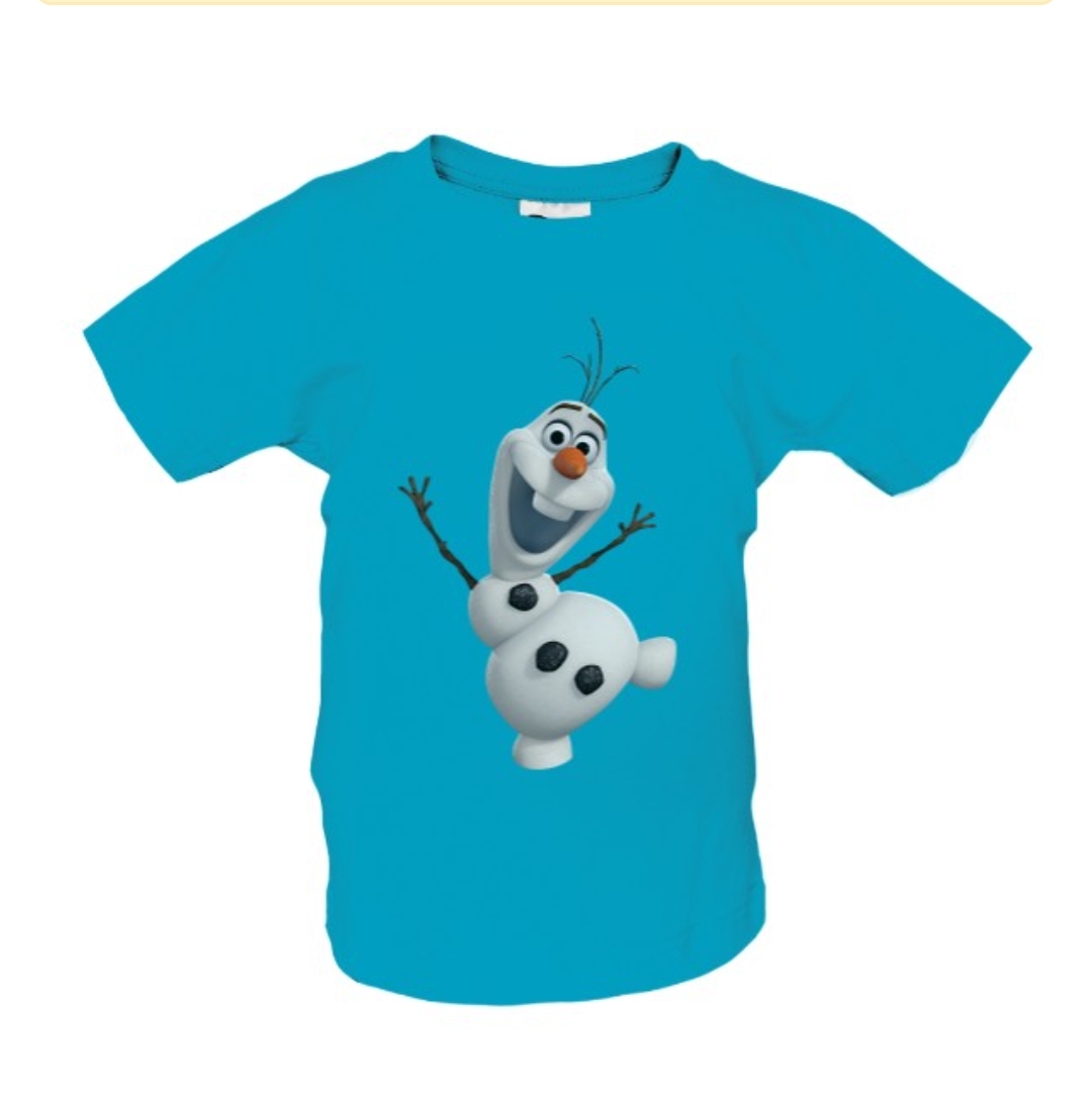 Tričko s potiskem Dětské tričko modré Olaf