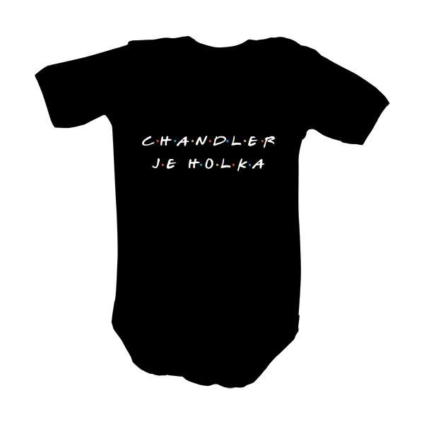 Dětské body s potiskem Friends - Chandler je holka