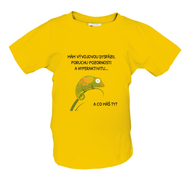 Tričko s potiskem MÁM VD A ADHD