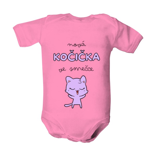 Dětské body s potiskem Nová kočička ve smečce