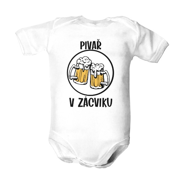 Dětské body  s potiskem Pivař v zácviku body