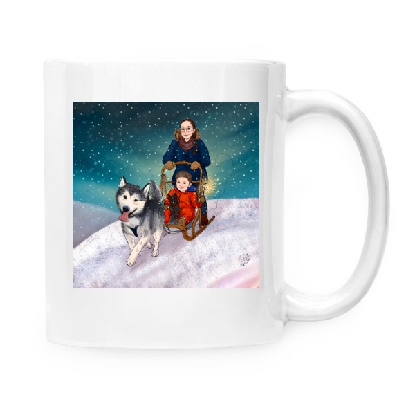 Hrnek malý bílý s potiskem Pro Deniska -2