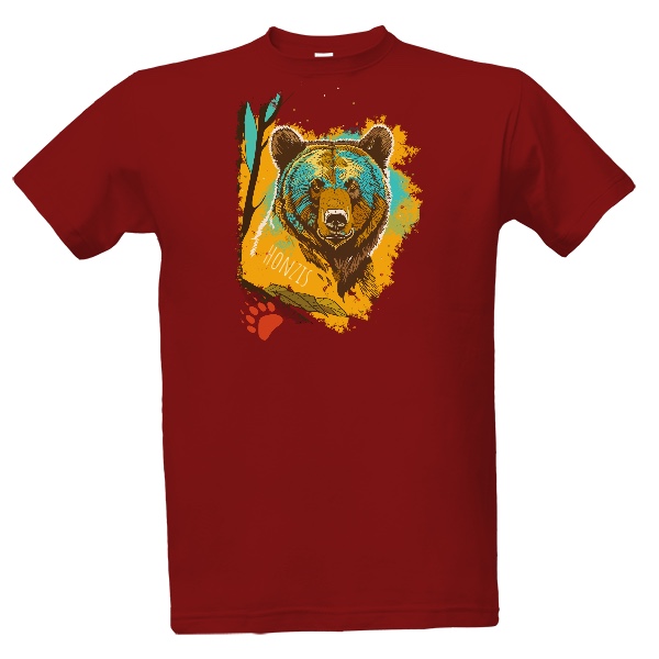 Tričko s potiskem Variace na medvěda barevná