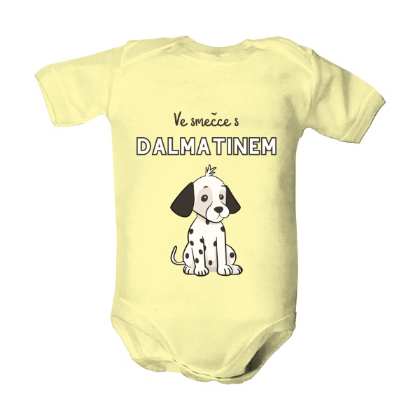 Dětské body s potiskem Ve smečce s dalmatinem