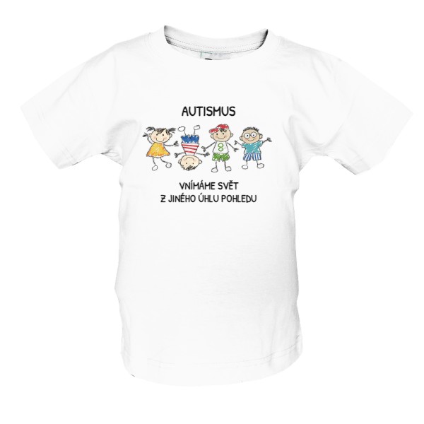 Tričko s potiskem VNÍMÁME SVĚT Z JINÉHO ÚHLU