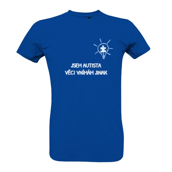 Tričko s potiskem ŽÁROVKA - JSEM AUTISTA...