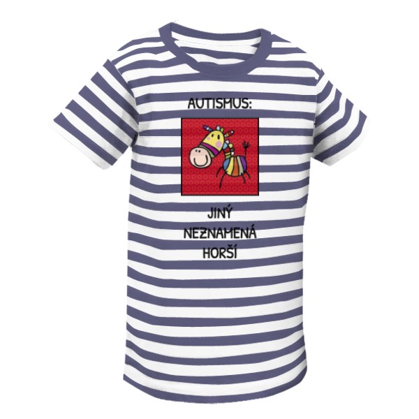 Tričko s potiskem ZEBRA PRUHOVANÁ